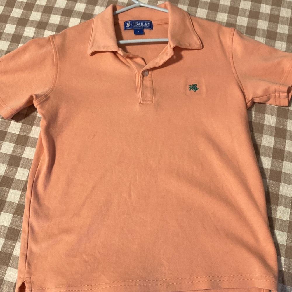 Kids Peach Polo Shirt